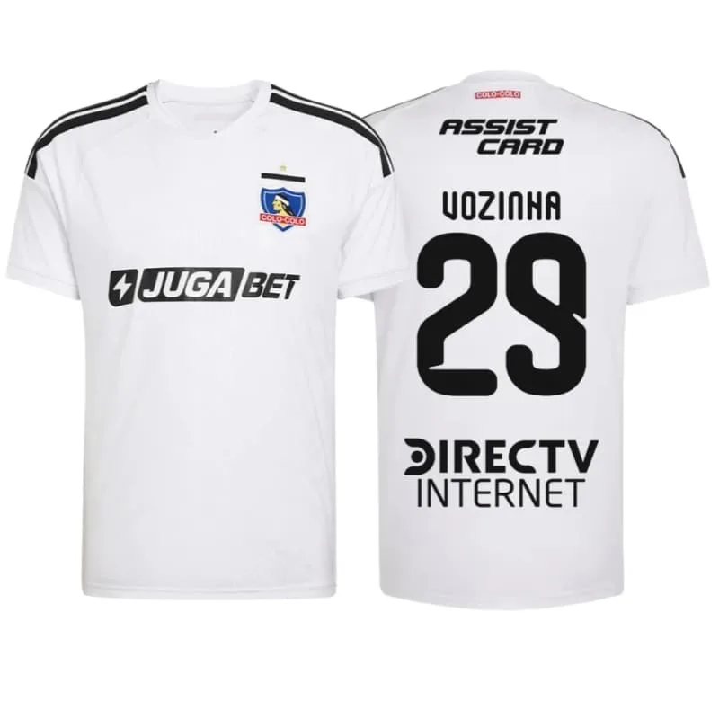 2026 Colo-Colo Home/Away Goalkeeper Jersey (No. 29 Vozinha)  Quick-Dry Short-Sleeve Soccer Training Shirt Unisex/Family Matching