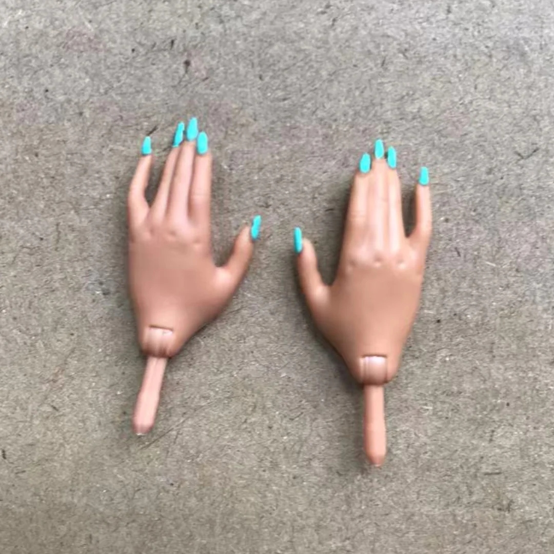 Ręce dla lalek z kolorowym lakierem do paznokci Biały Brązowy Beżowy Czarny Części dla lalek Oryginalne Akcesoria dla lalek Fashion Sister