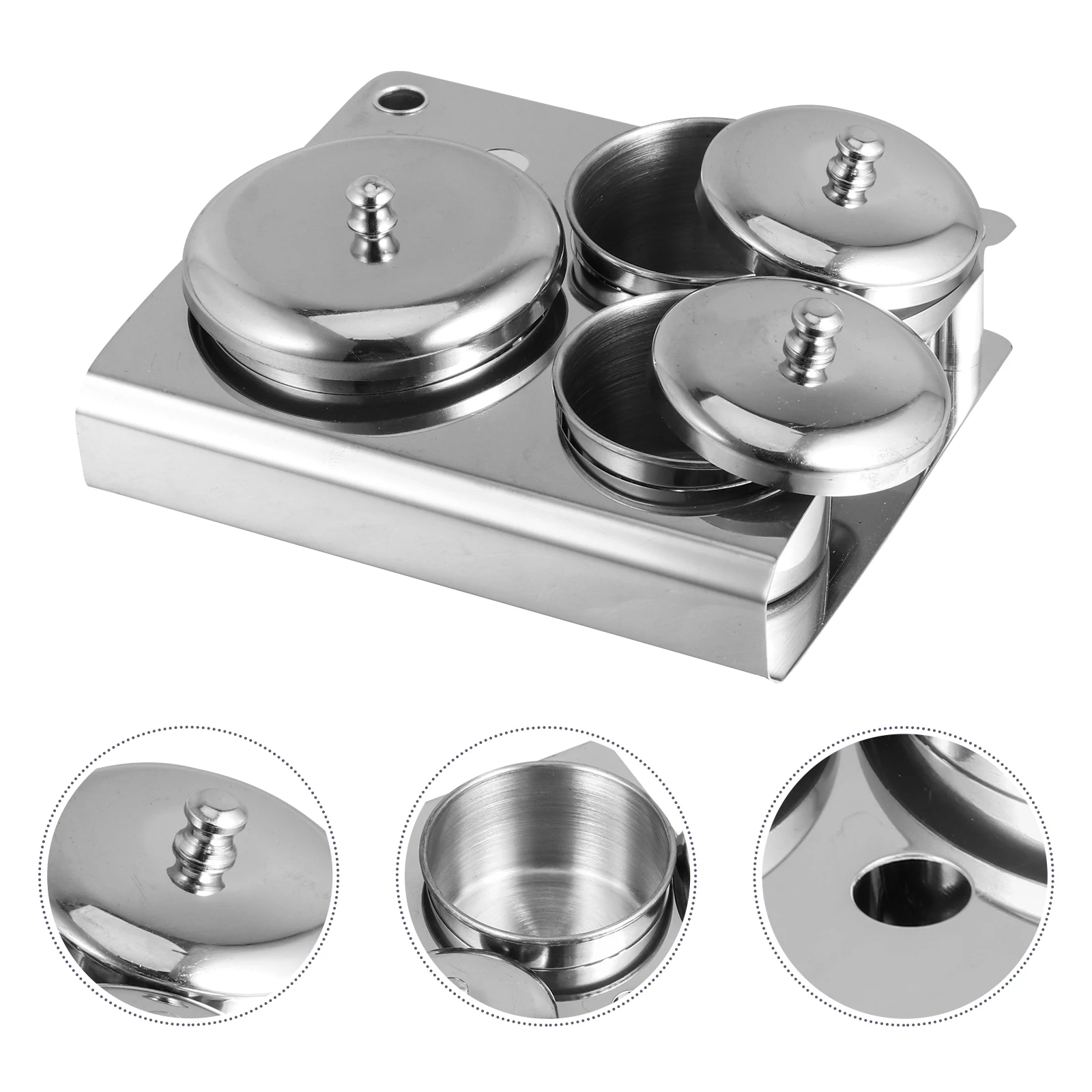 

3Pcs Mini Nail Crystal Cups Compact Clear Acrylic Liquid Powder Container for Nail Art Art Liquid Mixing