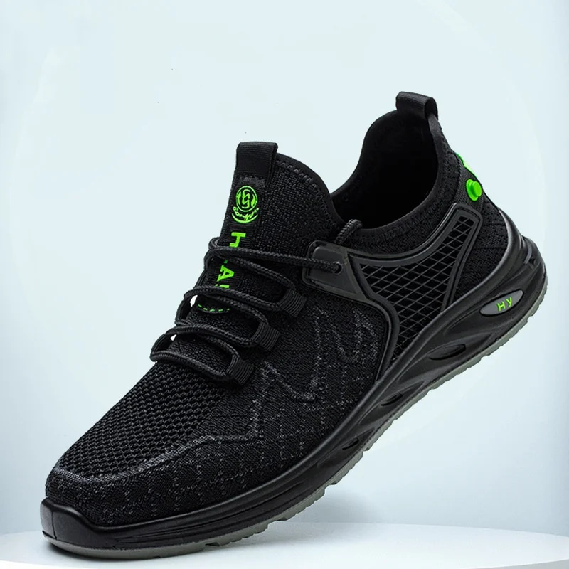 big size men casual breathable steel toe cap safety shoes summer work boots worker insulated sneakers designer security footwear