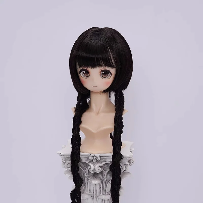 bjd doll clothes are suitable for 1/3 and 1/4 MDD size soft silk gradient jellyfish head long hair doll accessories - Image 6