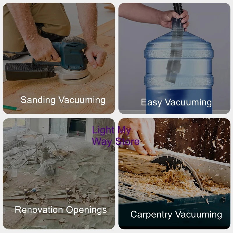 

Vacuum cleaner linkage woodworking dust wood chips vacuum dust collector infinitely adjustable speed small cloth bag