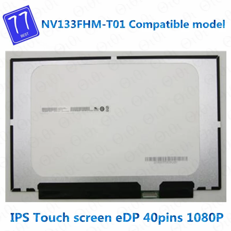 

Original 13.3'' For Lenovo Think X13 notebook LCD screen R133NWF4 R5 B133HAK02.2 NV133FHM-T01 touch screen 02HL707 02HL714