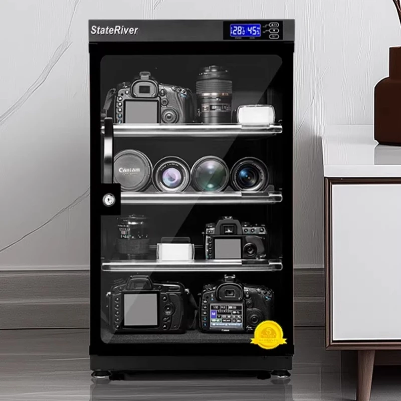 Electronic Dry Cabinet for Camera, Lens Dehumidifier Storage Box, Silent Anti-Moisture Dry Box for DSLR, Home Office Use