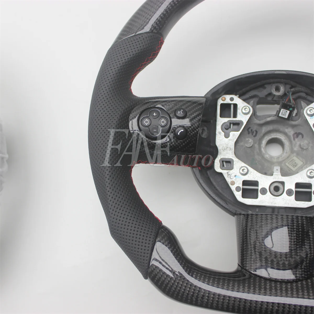 Replacement Real Carbon Fiber Steering Wheel with Leather for BMW MINI R50 R52 R53 R55 R56 R57 R58 R59 R60 R61