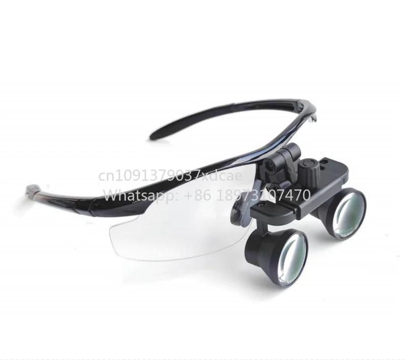 Loupes chirurgicales Micare 21APS 2,5x avec lumière LED et bandeau rabattable. Loupe grossissante pour opérations avec étui