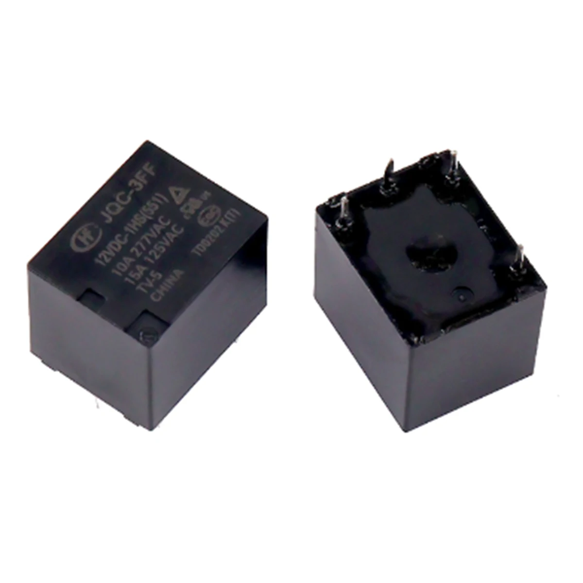 ROHS Original JQC-3FF HF3FF 5VDC 9VDC 12VDC 24VDC -1HS 005-1HST 012-1HST 024-1HST relé de potencia de 4 pines 10A 12A 15A 250 277 125 VAC