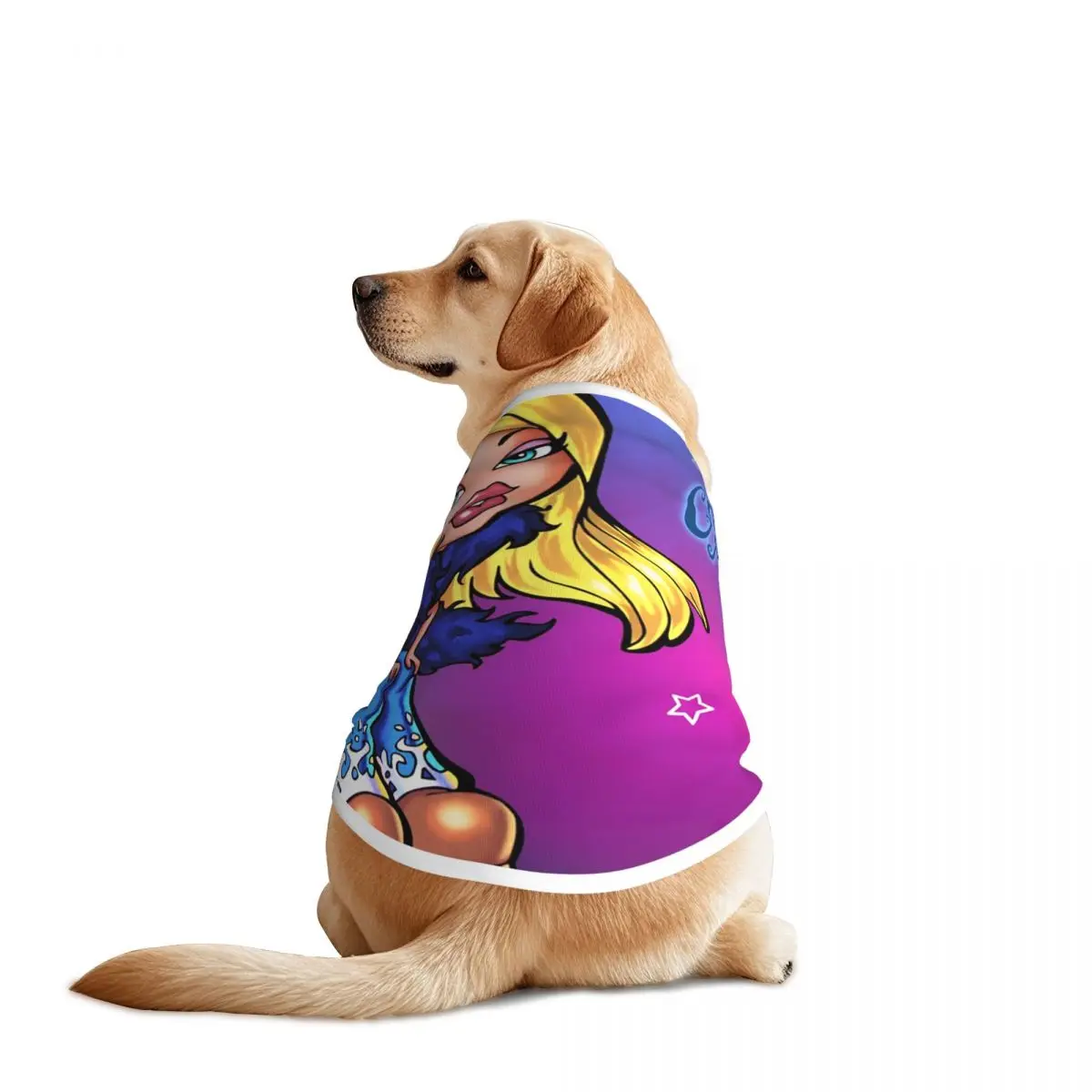 Breathable Bratz Rock Angelz Funk N Glow Poster chaleco para mascotas música Rock ropa para cachorros decoración Cool verano ropa para perros mascota