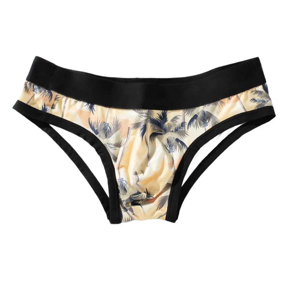 

Модные мужские трусы из ледяного шелка с принтом, охлаждающие, дышащие, с анатомическим карманом, приятные для кожи