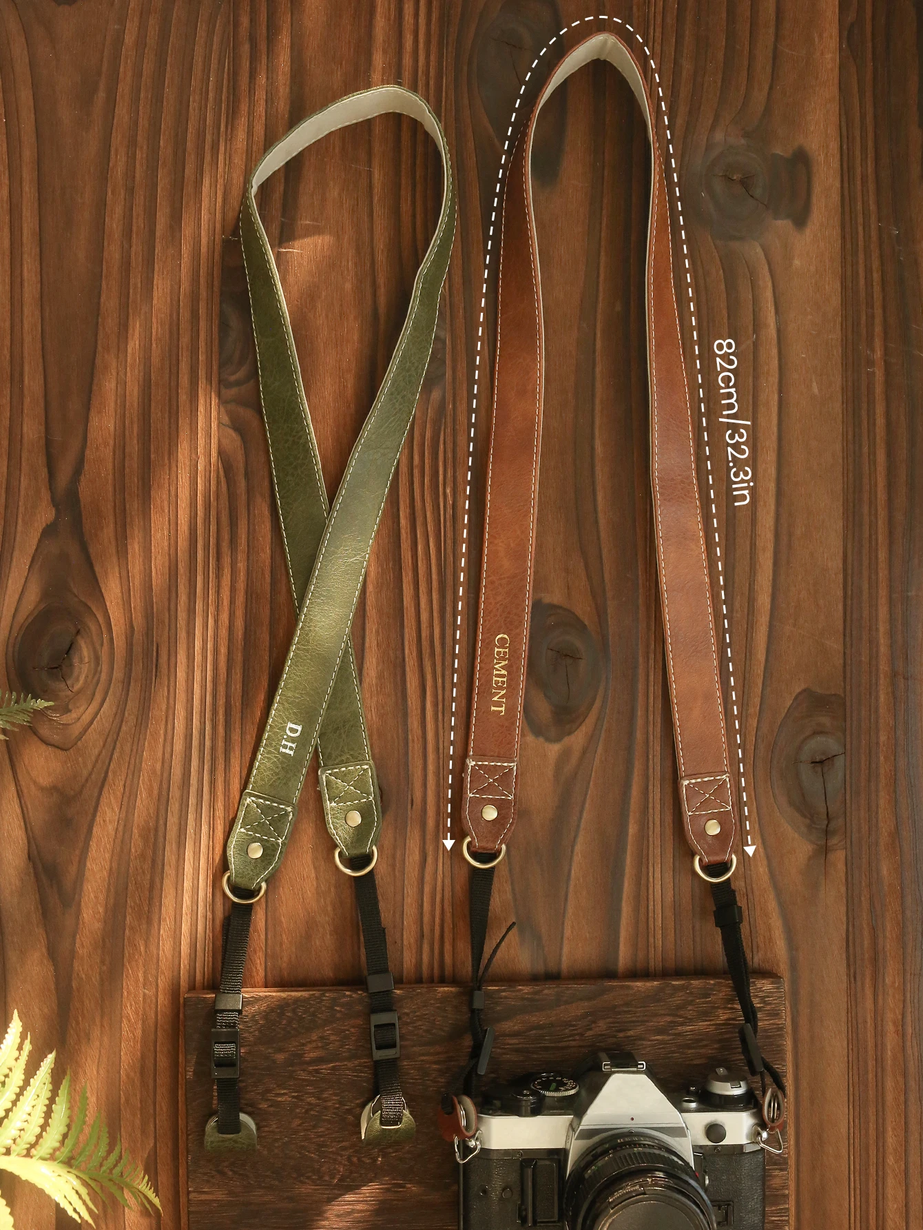 Custom Name Vintage Camera Strap Personalized Neck Shoulder Strap for Film Camera DSLR/SLR Fit Neck Shoulder & Crossbody