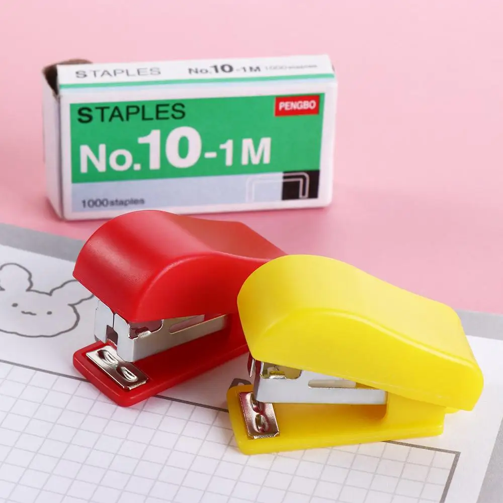 

Mini Effortless Labor-Saving Stapler Set Paper Binding Fixing Bookbinding Machine Small Paper Stapling Tools Office