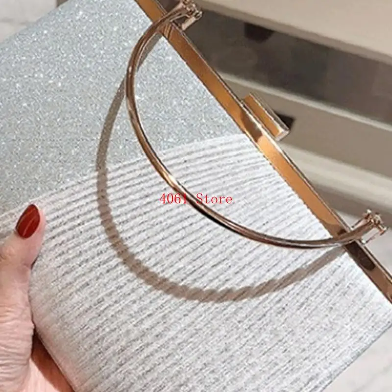 

Женская вечерняя сумка, универсальный плиссированный кошелек-клатч, женская сумка через плечо с цепочкой, блестящая вечерние