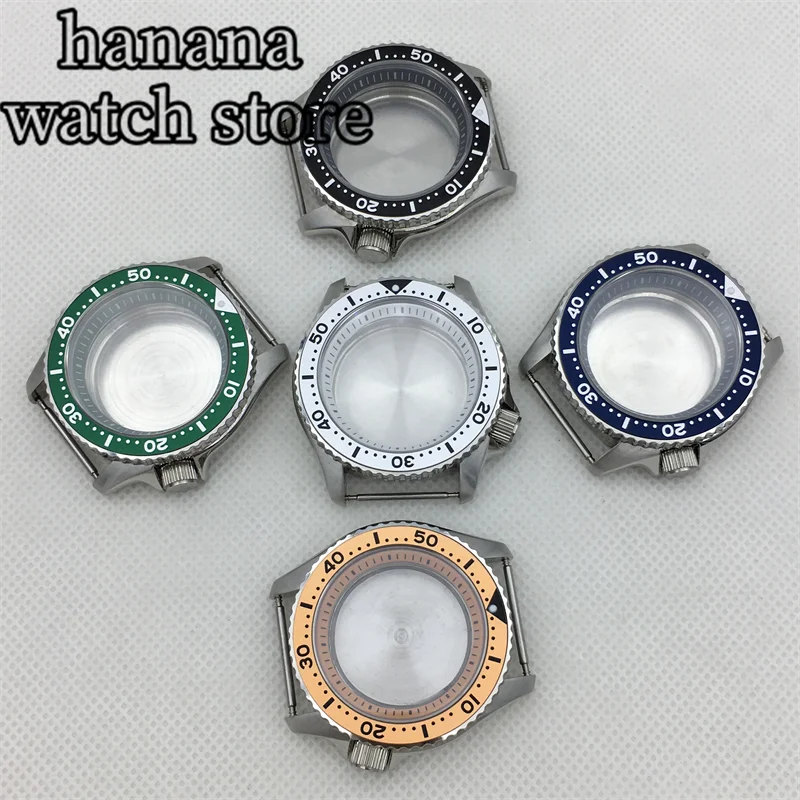 

41mm Stainless Steel Diving SSKX001 Watch case Sapphire glass For NH34 NH35 NH36 NH37 NH38 NH39 NH70 Movement 3.8 Clock crown