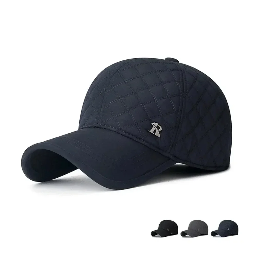 

New Unisex Middle-Aged and Elderly Winter WindProof, Cold-Proof and Warm Baseball Cap with Ear Protection, Thickened Peaked Cap