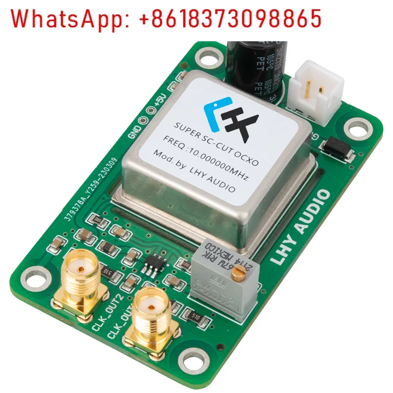 Audio square wave 10MHz 25MHz frequency two output OCXO constant temperature crystal oscillator clock board, upgrade