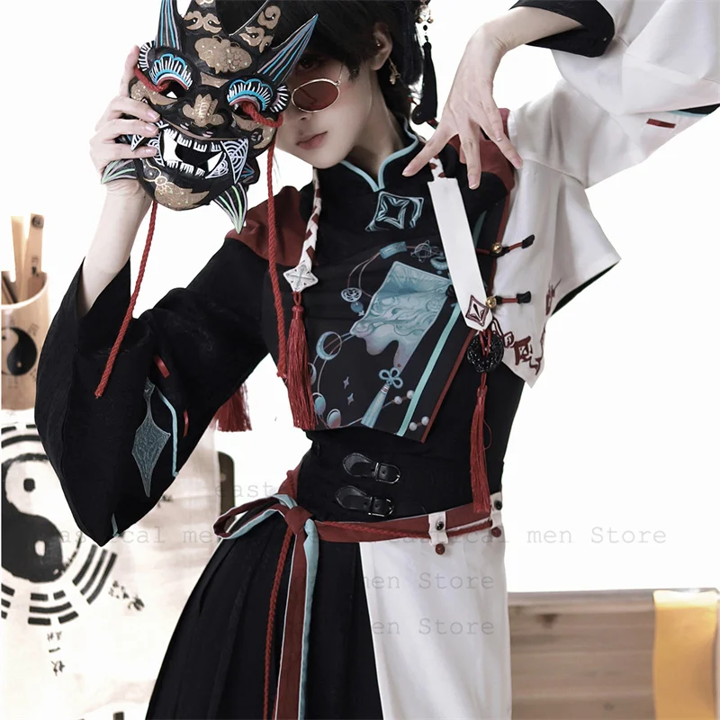 New Chinese Style Improve Hanfu Dress Set Women Lolita Costume Cosplay Jk Skirt Suit Improved Cheongsam Top Cosplay Outfit - view 6