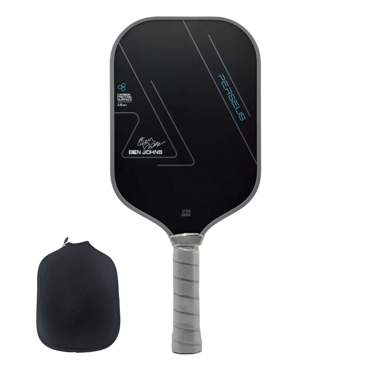 

SONGYI Perseus Pro Pickleball Ракетка Сверхлегкая T700 Термоформованная ракетка из углеродного волокна 16 мм сотовый сердечник Нескользящая ручка Spin & Control