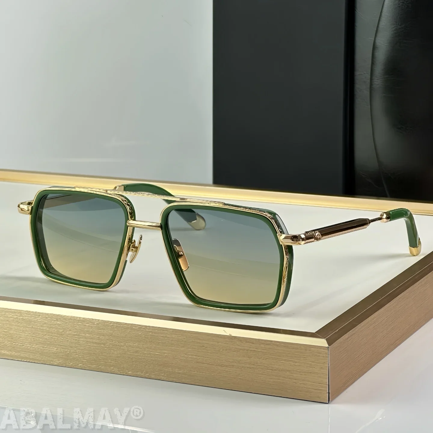 

MAY BEST 57-20-147 Top Quality Mens Sunglasses for Women Fashion Trend Luxury Acetate Titanium UV400 Designer Sunglasses Frame