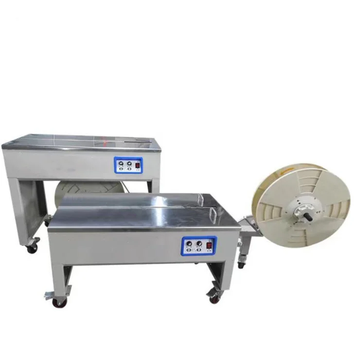 

Полуавтоматическая двухмоторная машина для обвязки картонных коробок, машина для обвязки полипропиленовой лентой