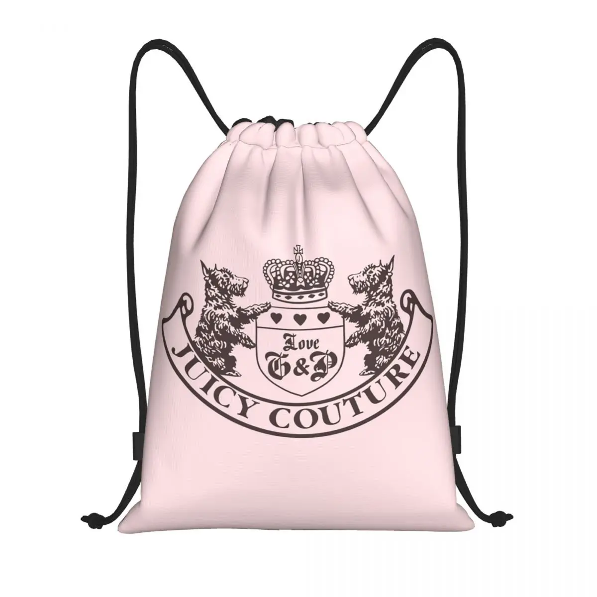 

Рюкзаки Y2k Juicy Couture Crest, многофункциональные сумки на шнурке, сумки для обуви, сумки для книг для мужчин, женщин, студентов