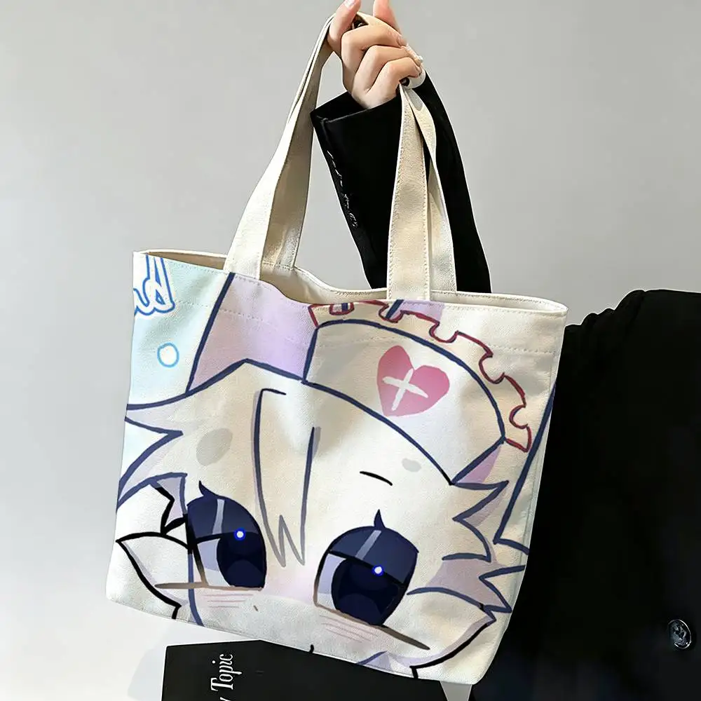 H-Head Nurse Animal Hospital Printed Canvas Tote Bag Shoulder Bag Commuter Mommy Shopping Bag