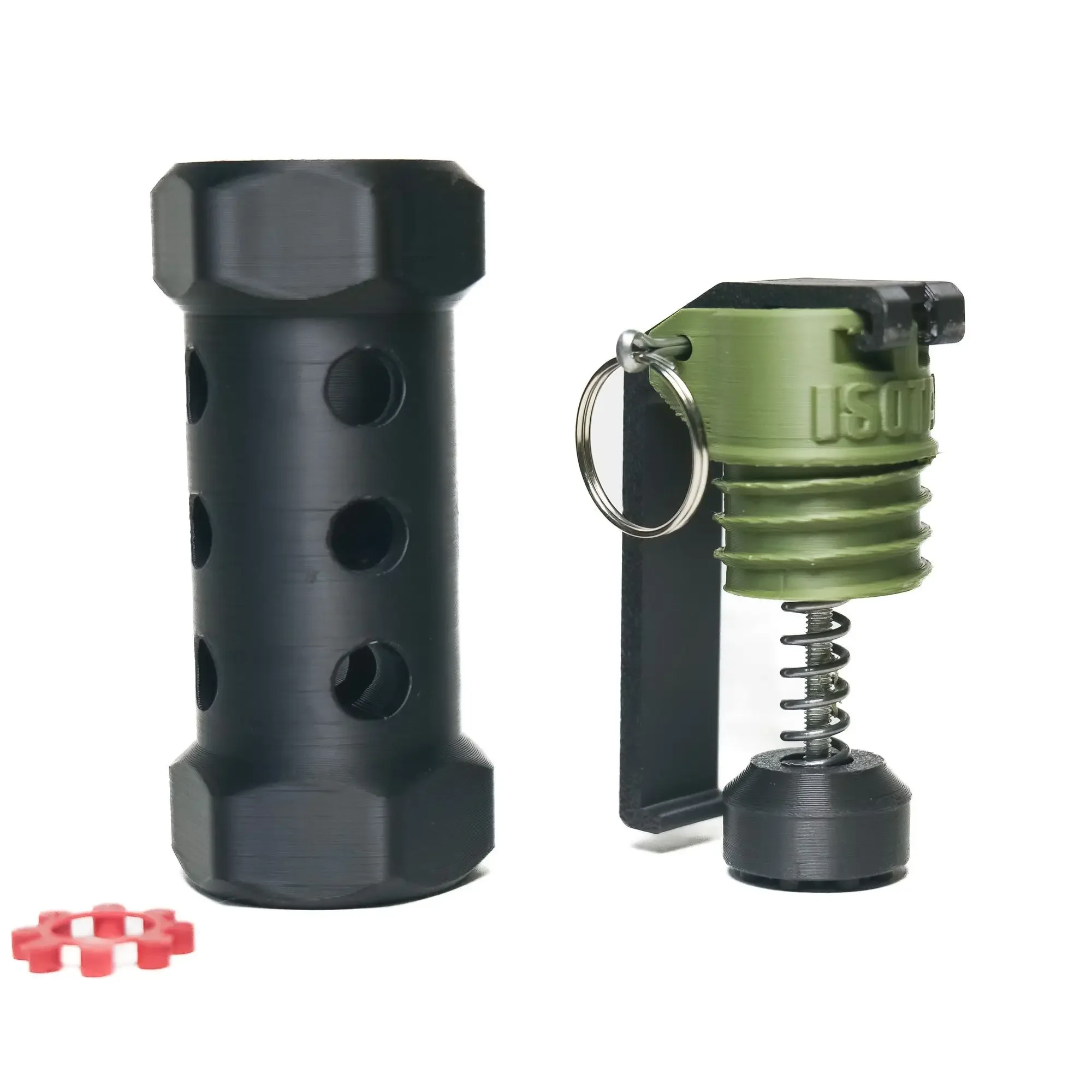 3D Printing Outdoor Portable EDC High Decibel Training Sound Prop Shock Boom Keychain Creative Gifts Toy