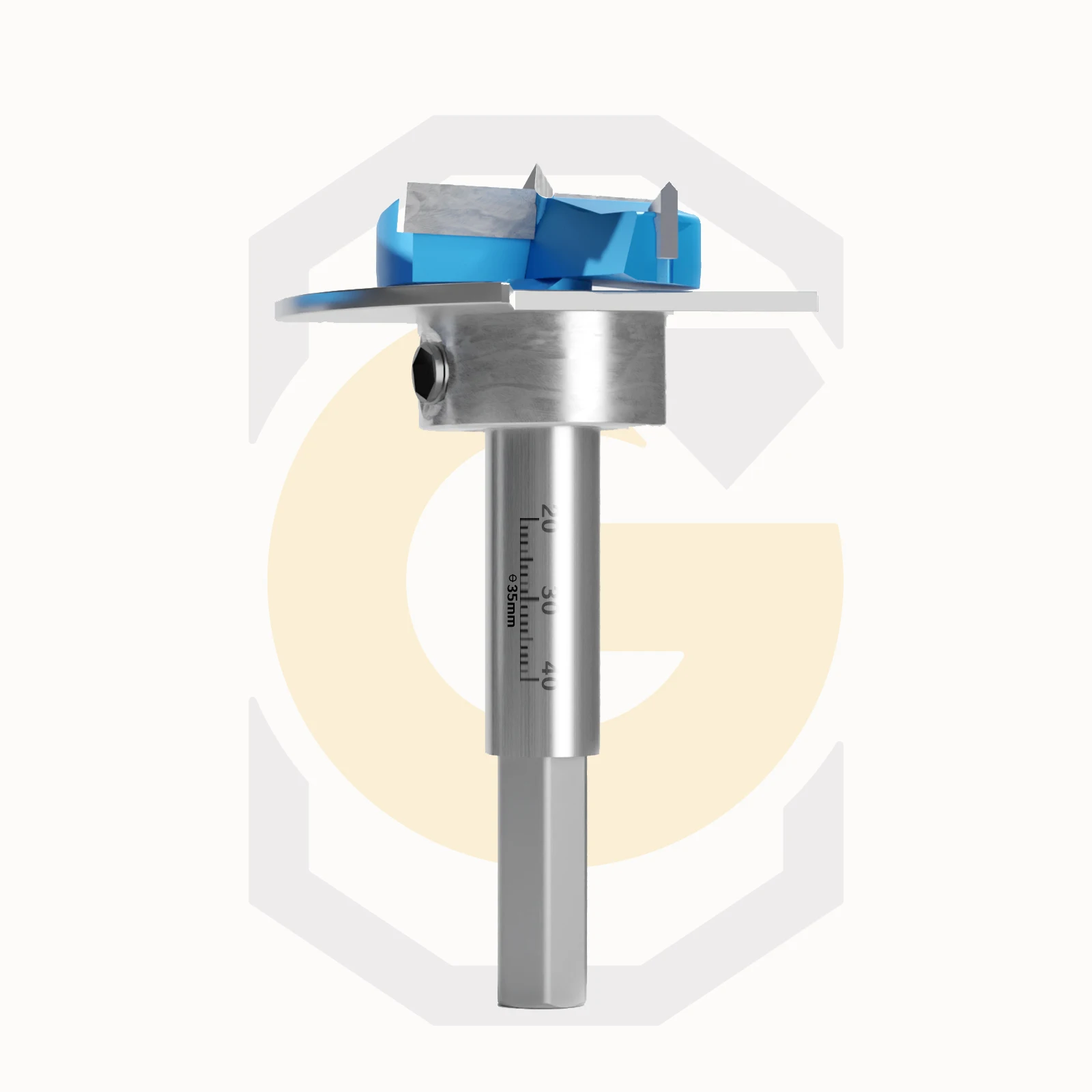 Blue-Color 15-35mm Boring Bit Wood Cutter Adjustable Carbide Drill Bit Drilling Tool Wooden Hole Opener