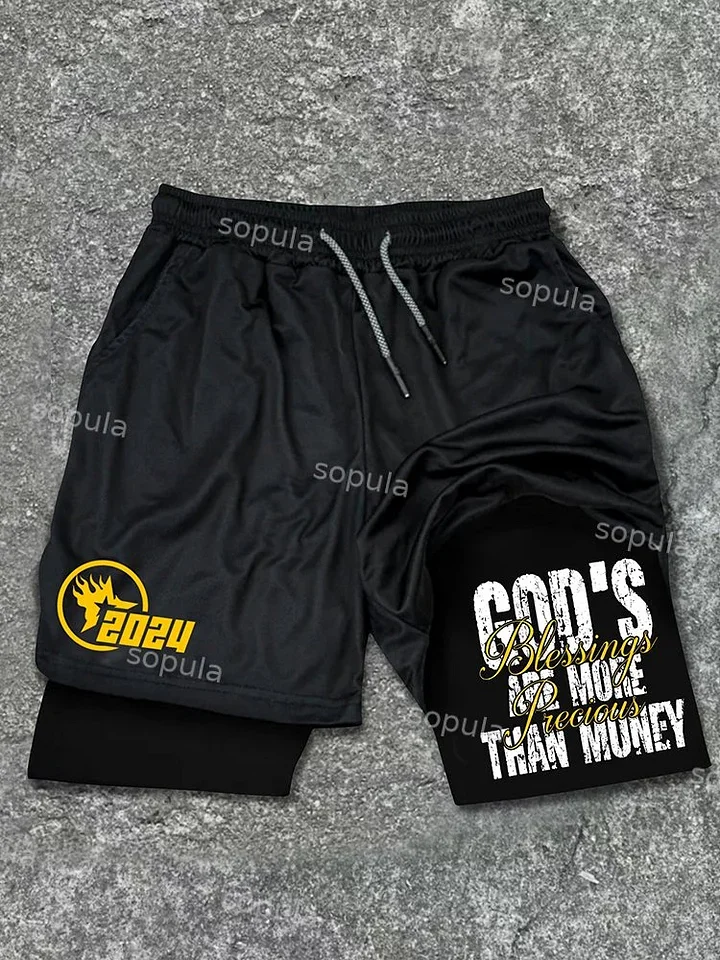 

2025 Summer Hot-selling Men's Casual Street Shorts 3D Printing Double-layer Breathable Beach Shorts Comfortable Fitness Shorts