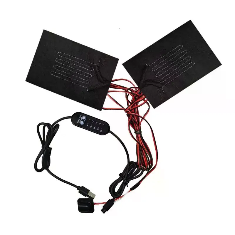 【NEW】1Pcs Winter Outdoor Heating Warmer Pad USB Warm Pads Fast Heating Carbon Fiber Heating Pad For Cloth Vest Jacket
