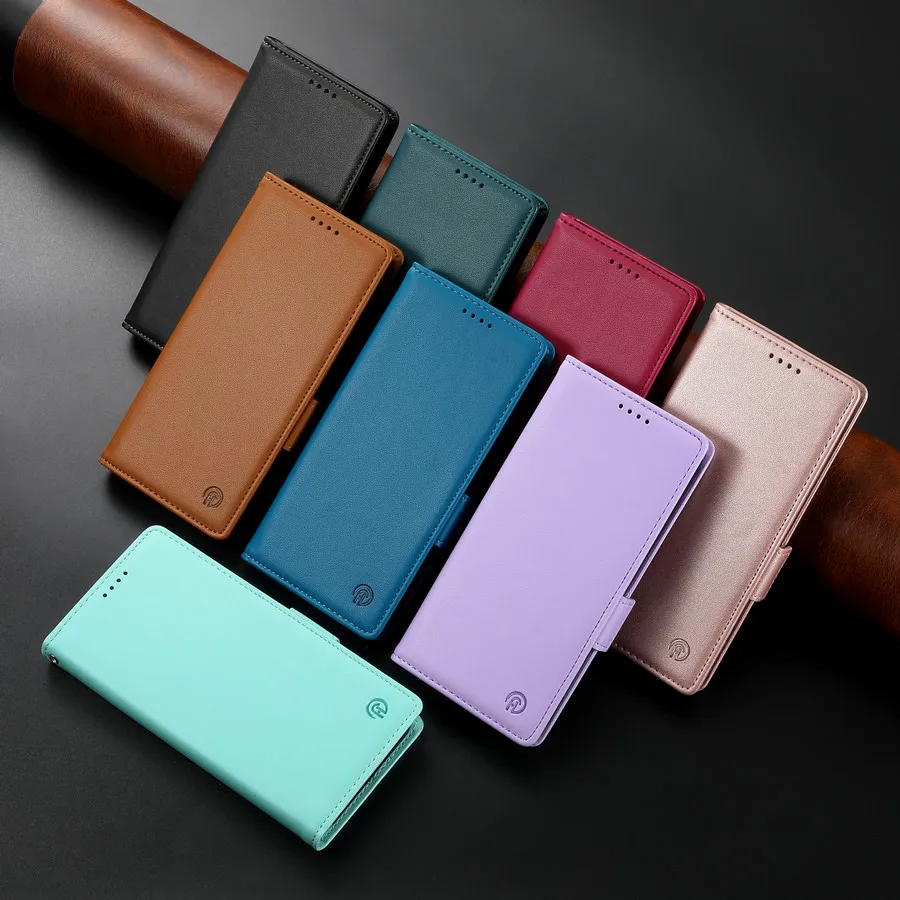 For Xiaomi Poco X6 F6 Pro X5 5G Luxury Case Leather Flip Book Coque For Poco M6 Pro 4G Case C75 C65 X 5 X6 F6 M6 Wallet Cover