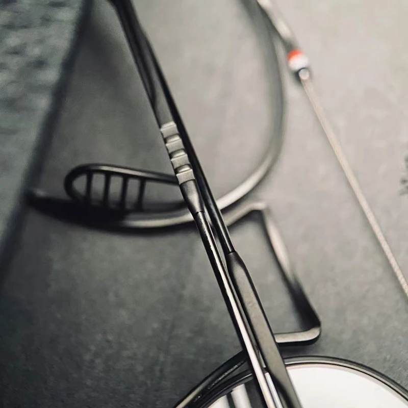 Round Fashionable Spectacle Frame TBX910 Ultra Light Pilot Double-beam Eyeglass Frames Men's Glasses Frame Fashion Exquisite New