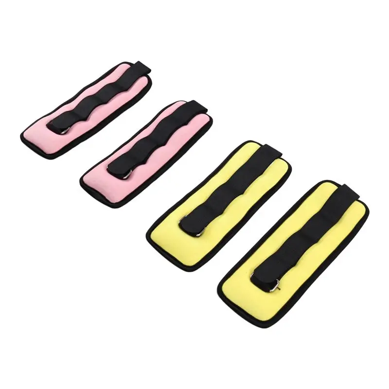 AEF6-2Pair Ankle Wrist Weights, (0.25Kg/0.5Kg Each Pack) Modularized Leg Wrist Weight Straps For Yoga, Walking, Running, Gym