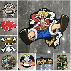인기 인기 원피스/나루토/드래곤 볼 애니메이션 디자인 러그/카펫/매트 Luffy Roon 장식 미끄럼 방지 매트 어린이 장난감 선물