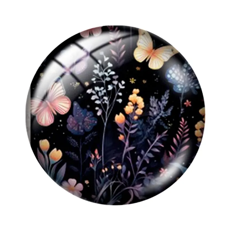 Magical Night  12/18/20/25mm glass cabochon  bracelet pendant rings for jewelry demo earrings back Making findings