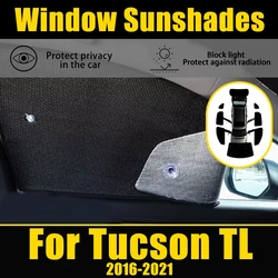 Car Covers Visor For Hyundai Tucson TL 2016 2017 2018 2019 2020 2021 Coverage Sunshade Windshield Side Windows Sun Shade Cooling