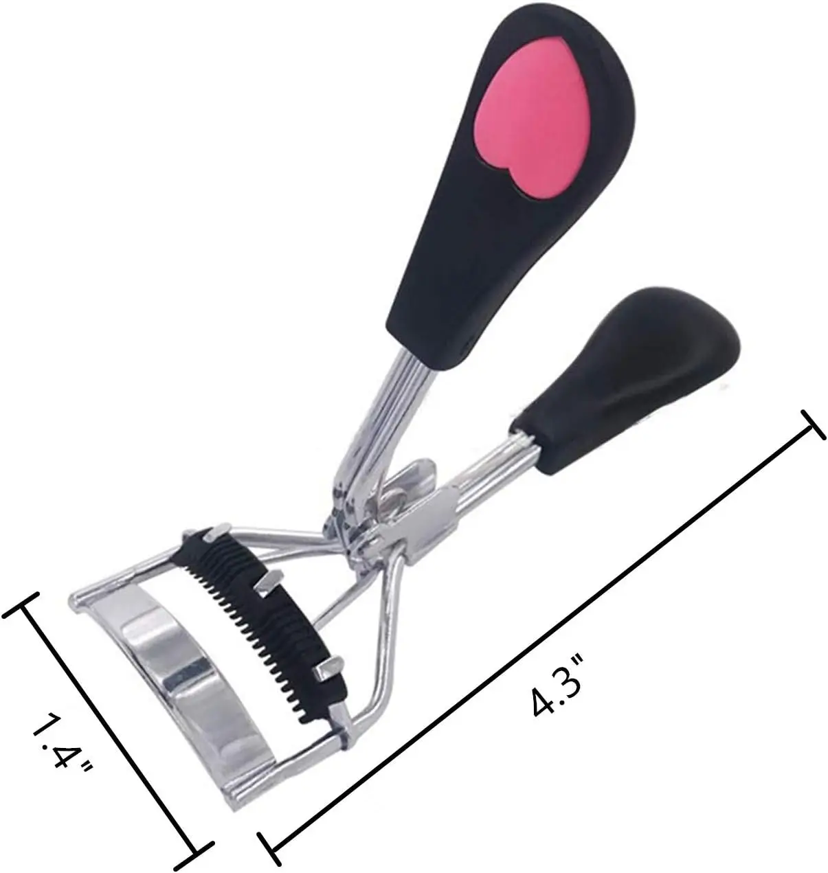 Pink Eyelash Extension Kit Eyelash Curler for Women Wide-Angle Eyelash Carbon Steel Brush Eyelash Curling Makeup Tool - Eyelash Curler Eyelash Curling Head Filler Clamp Pad