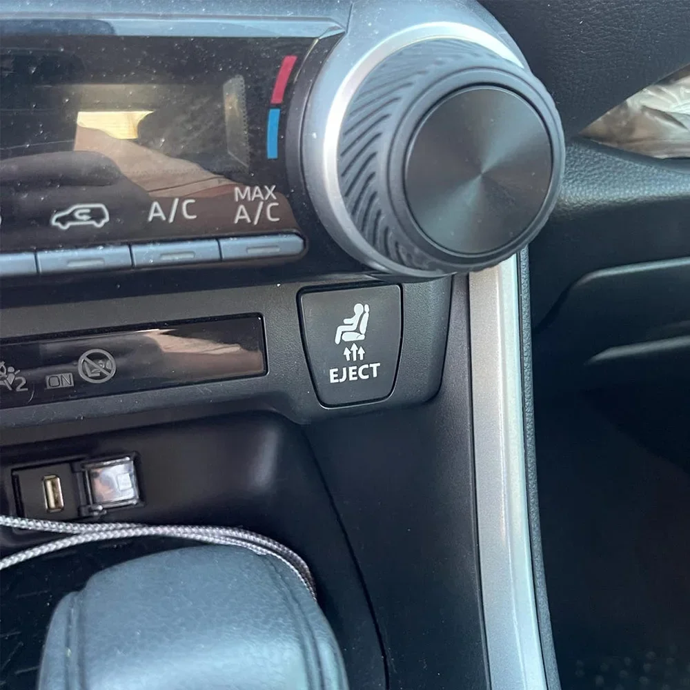Lustige Autoaufkleber mit gefälschtem Auswurfknopf, leere Vinyl-Aufkleber, kreative Auto-Innendekor-Accessoires – Detail 3
