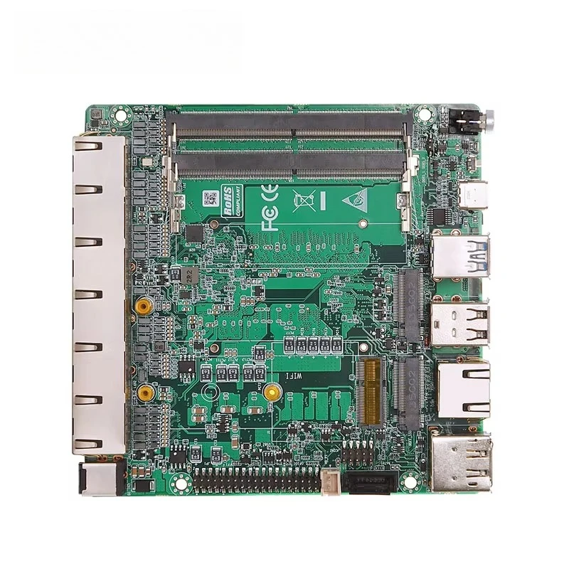 6 Lan Nano ITX Motherboard 13th 12th Gen Core I7 I5 I3 2*DDR5 1*RS232 X86 Industrial Router Pfsense Firewall 3