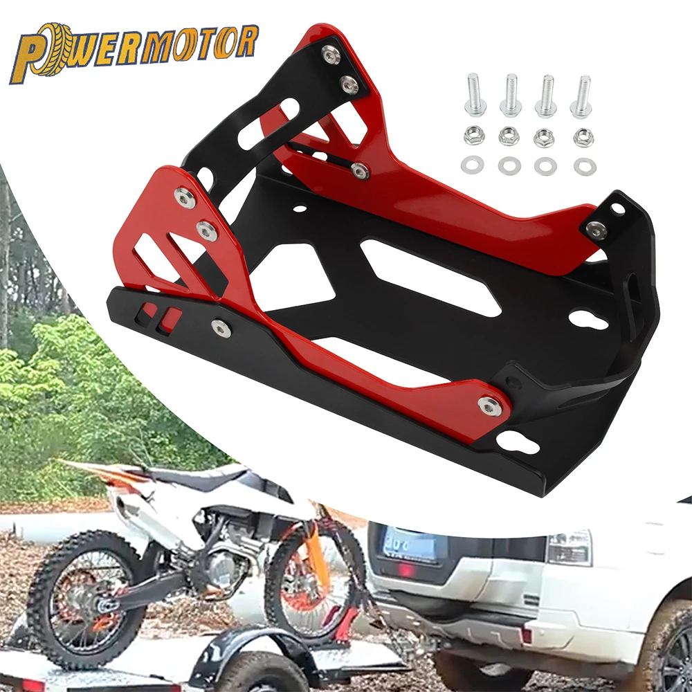 

Motorcycle Trailer Heavy-duty Front Wheel Stand wheel Chock Upright For Mount Trailer rack Parking Fixed Frame Dirt Bike