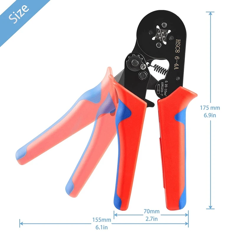 TOP Crimping Tools Wire Pliers - 2500 PCS Wire Ferrules With Crimpers Pliers Kit For Electricians, Adjustable Ratchet Tools