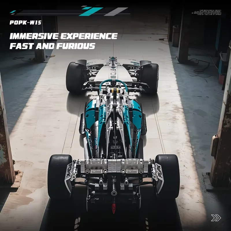 New Racing Car F1 Building Set Building Blocks Car Assembly Cool Collection Display Model Car Kit Boy Toy Birthday Gifts 1420pcs