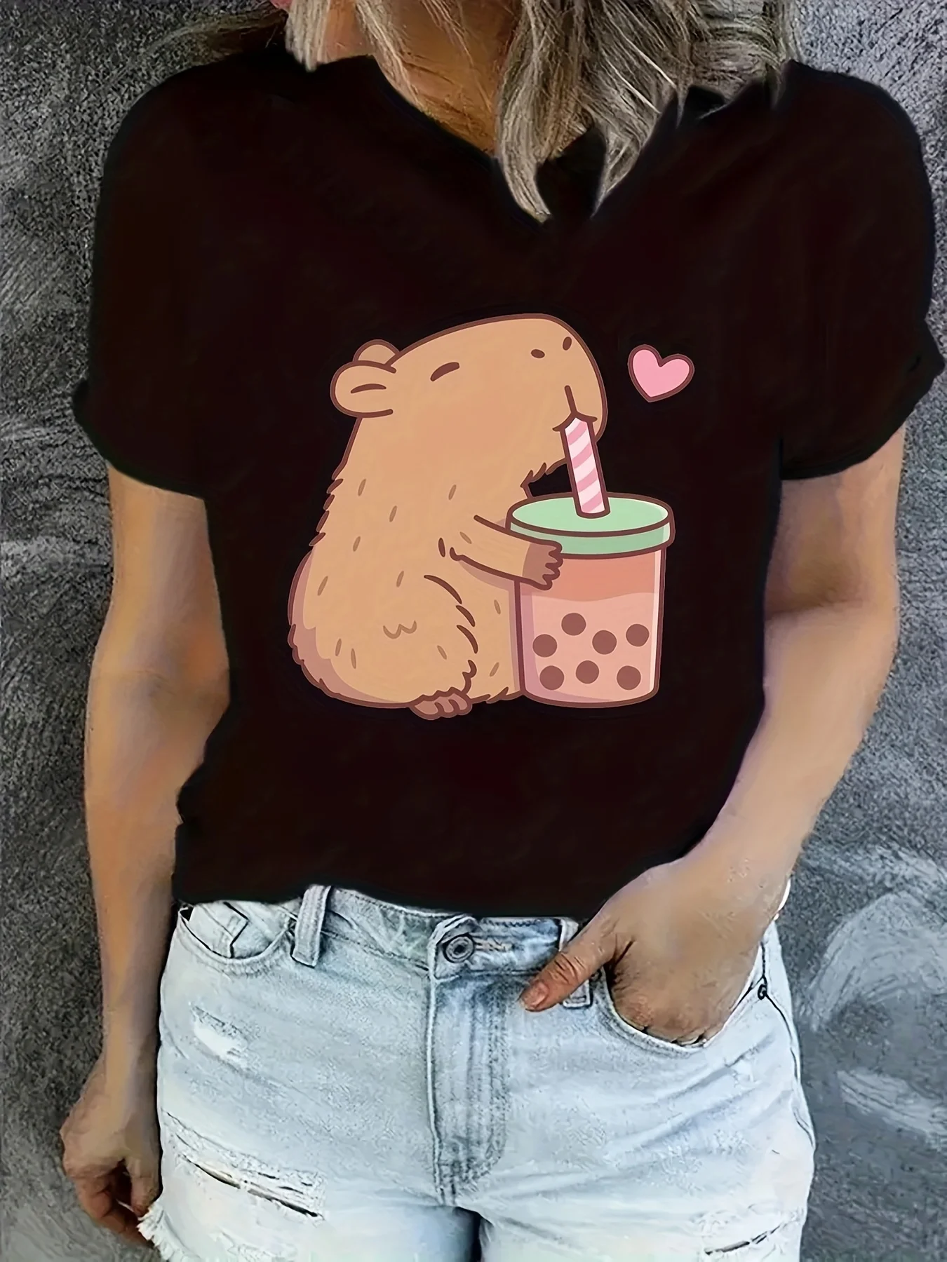 Capybara Loves Bubble Tea
