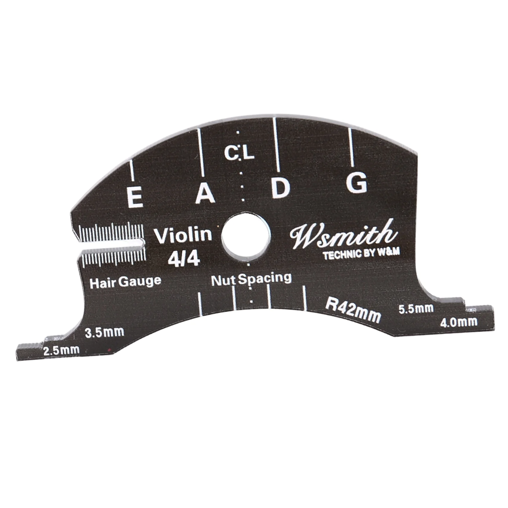 ABAZJ 4/4 Sollevatore di corde per violino Cambia strumenti per ponti per violino Modello di ponti per violino Accessori per violino durevoli, Scuro