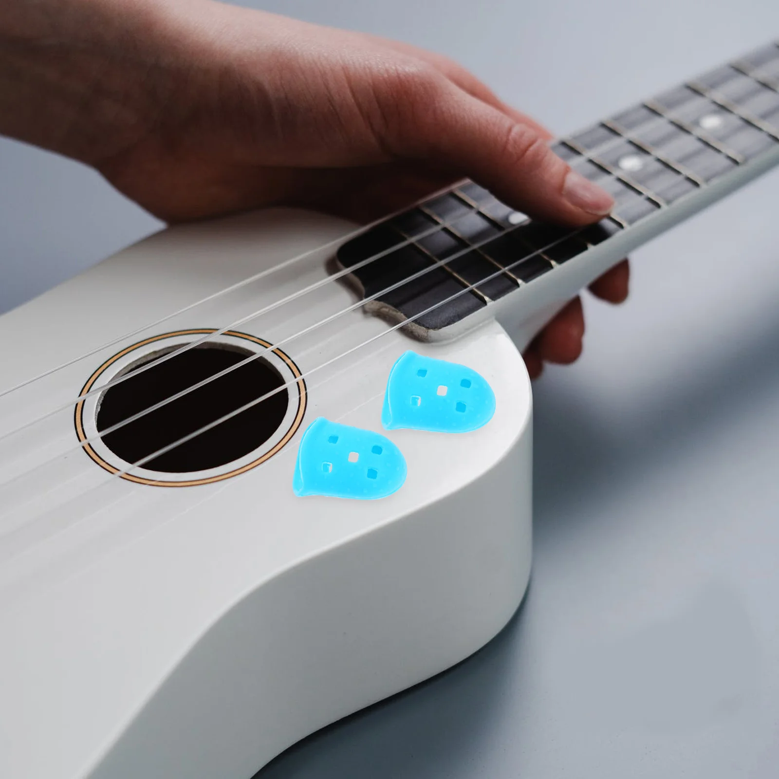 10 Pcs Silicone Finger Guards Guitar Protectors Fingertip Tape Nail for Child Cots