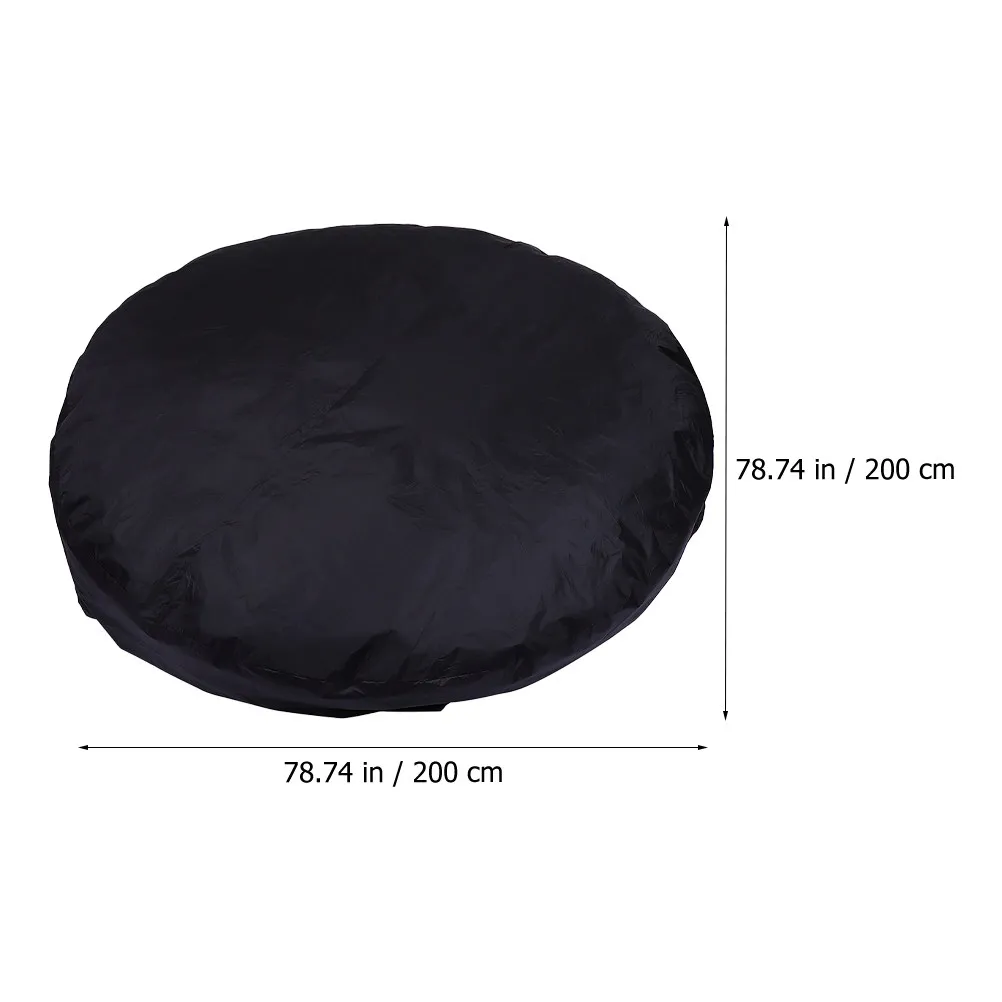 Swimming Pool Cover Waterproof Wear-Resistant Polyester Taffeta Dustproof Bath Pool Cover for Outdoor Pools Long-Lasting