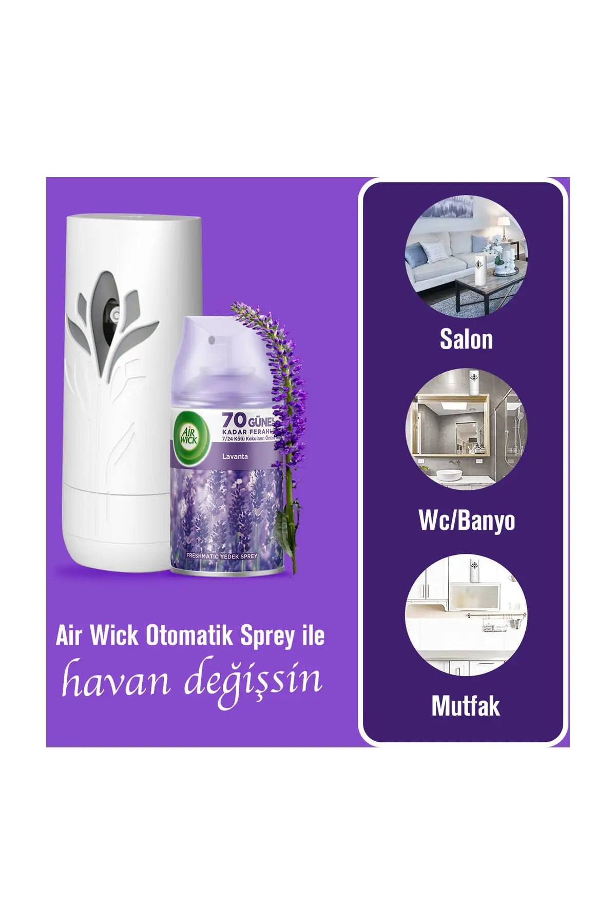 Room Fragrance Freshmatic Machine + Refill 250 ml Lavender