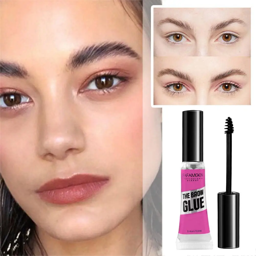 Eyebrow Styling Gel For FAFAMOON Not Easy To Take Off Makeup Waterproof 3D Transparent Eyebrow Trimming Cream Waterproof Ma J1D8