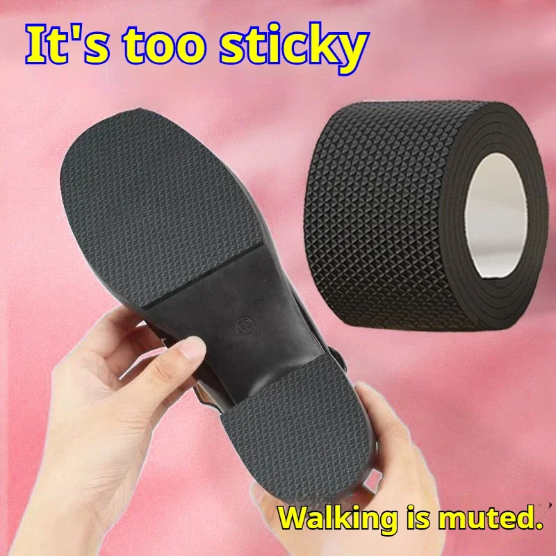 1roll Thick Anti-slip Mute Shoe Sole Patches for Repairing Holes Protecting Soles Suitable for High Heels and Sports Shoes image 2