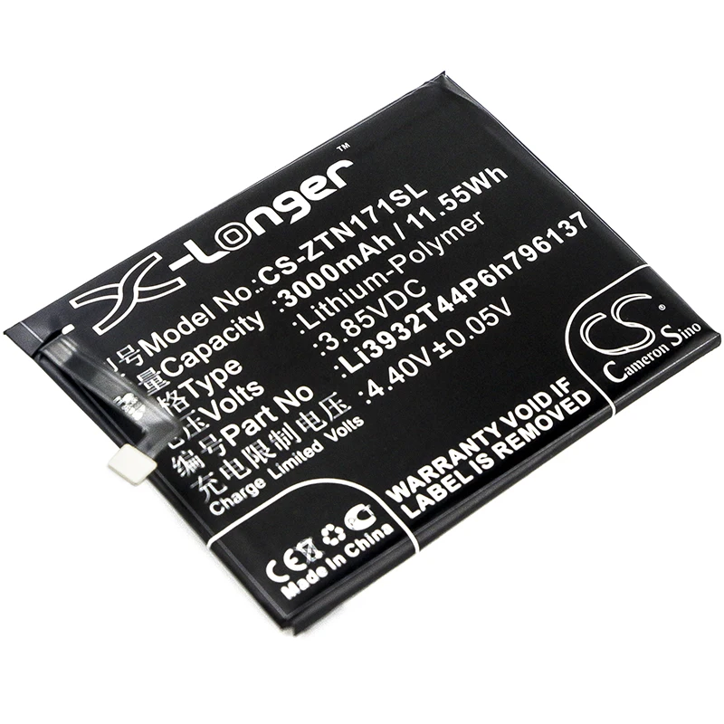 CS Cameron Sino Kerui Новая сменная батарея емкостью 3000 мАч для NX569H, NX569J, Z17 Mini, Z17 Mini Standard Edition, Z17 Mini