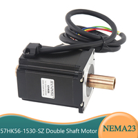 Nema 23 Stepper Motor Axis Fuselage 2.8A 2.0N.M 57HK76-1530-SZ Copper Double Shaft Stepper Motor For CNC Worm